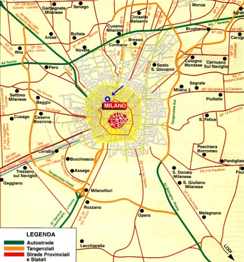 Cartina di Milano