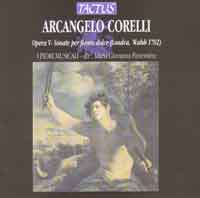 Copertina del cd. Arcangelo Corelli, sonate per flauto dolce. 