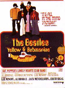 Locandina del film Yellow Submarine dei Beatles