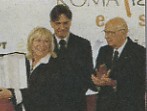 Il Presidente delle Repubblica Giorgio Napolitano premia Von Trotta