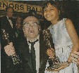 La piccola Rubina Ali protagonista di "The Millionaire" con il regista Danny Boyle