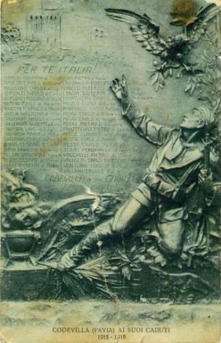 Cartolina: Codevilla ai suoi caduti 8 dicembre 1921