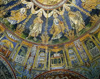 Battistero degli Ortodossi: mosaici bizantini (circa 450 d. C.)