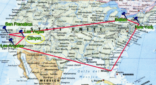 Mappa del Tour