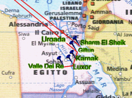 Mappa del Tour