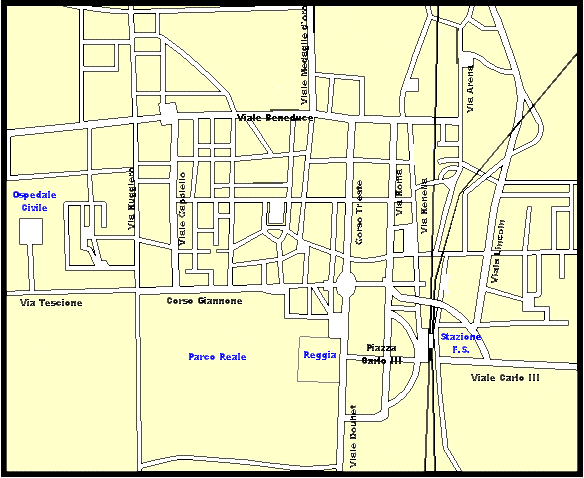 Mappa di Caserta Centro 