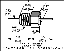 The b-3, 4-40 thread capacitor