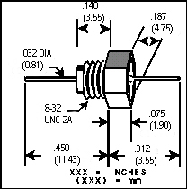 b-7, 8-32 thread capacitor