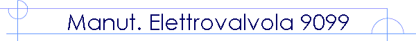 Manut. Elettrovalvola 9099