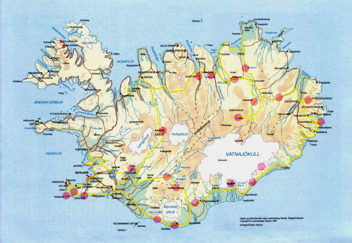Maps Of Iceland Detailed Map Of Iceland In English Tourist Map Of ...