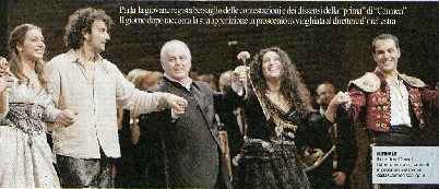 Anita Rachvelishvili e Jonas Kaufmann protagonisti di "Carmen" - Teatro alla Scala di Milano 7 Dicembre 2009 - Direttore d'orchestra: Daniel Barenboim