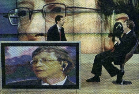 Dalla trasmissione TV (Raitre) "Che tempo fa" - Fabio Fazio e Bill Gates