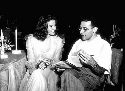 Katharine Hepburn con il regista George Cukor