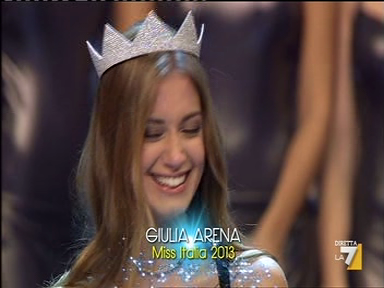 Giulia Arena è Miss Italia 2013 - "Né nude né mute"